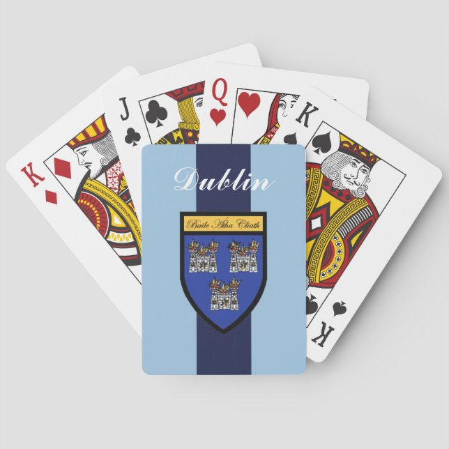 Spielkarten Landkreis-Dublins (Rückseite)