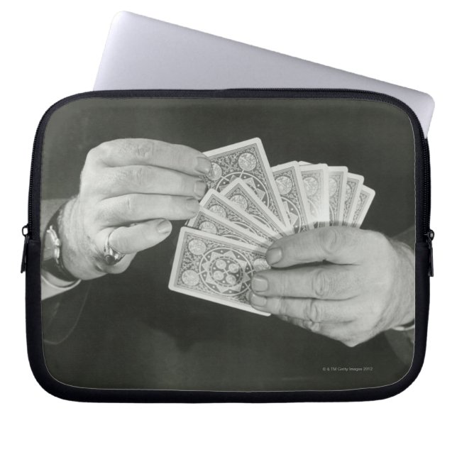Spielkarten Laptopschutzhülle (Vorderseite)