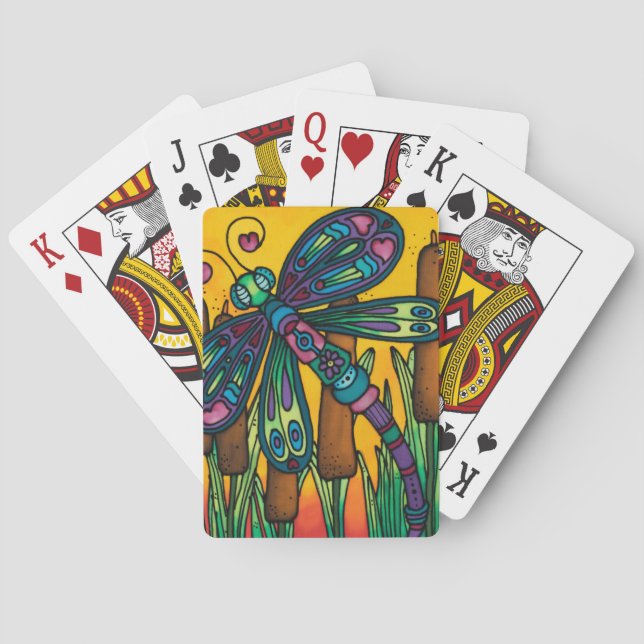 Spielkarten: Libellen-Reihe Spielkarten (Rückseite)