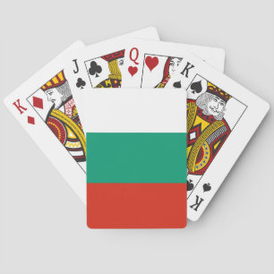 Spielkarten mit bulgarischer Flagge