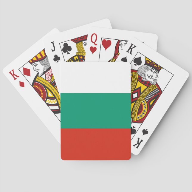 Spielkarten mit bulgarischer Flagge (Rückseite)