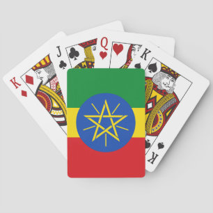 Spielkarten mit der Flagge Äthiopiens