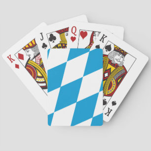 Spielkarten mit der Flagge Bayerns