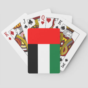 Spielkarten mit der Flagge der VAE
