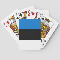 Spielkarten mit der Flagge Estlands