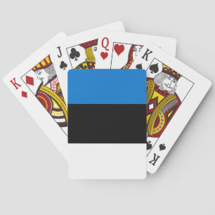 Spielkarten mit der Flagge Estlands