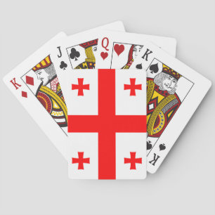 Spielkarten mit der Flagge Georgiens