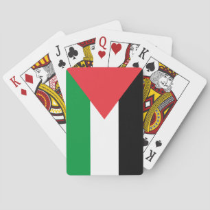 Spielkarten mit der Flagge Palästinas