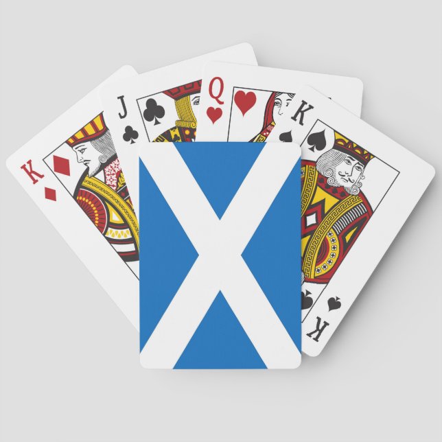 Spielkarten mit der Flagge Schottlands (Rückseite)