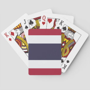 Spielkarten mit der Flagge Thailands