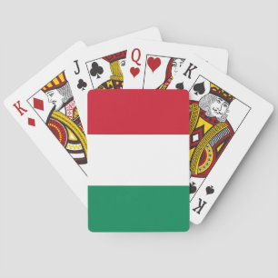 Spielkarten mit der Flagge Ungarns