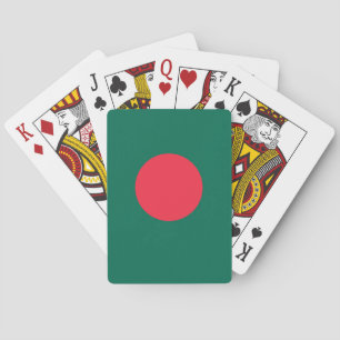 Spielkarten mit der Flagge von Bangladesch