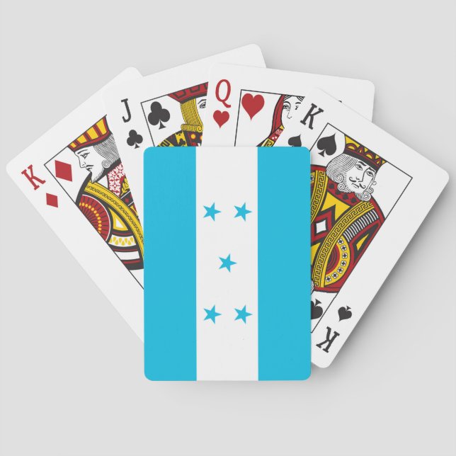 Spielkarten mit der Flagge von Honduras (Rückseite)