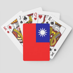 Spielkarten mit der Flagge von Taiwan