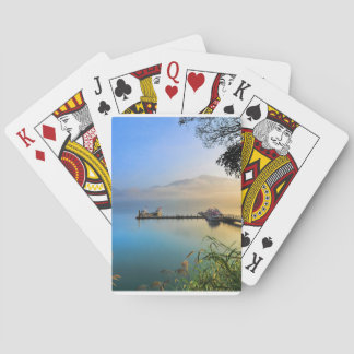 Spielkarten mit Wasserlandschaft