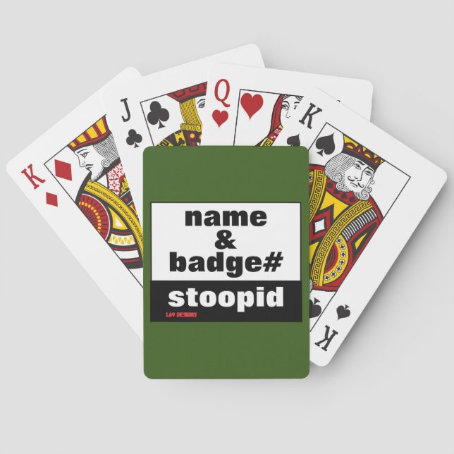 Spielkarten "NAME & ABZEICHEN#" (Rückseite)