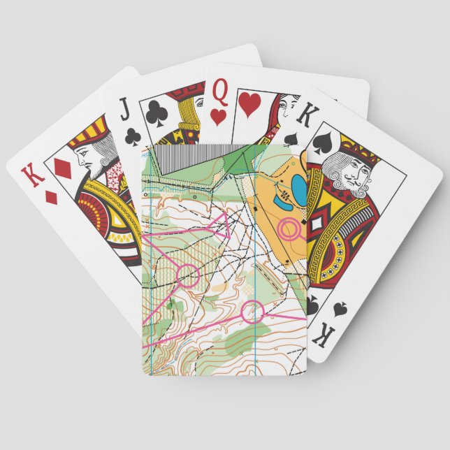 Spielkarten - orienteering Karte (Rückseite)