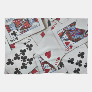 Spielkarten Poker Games Queen King Geschirrtuch