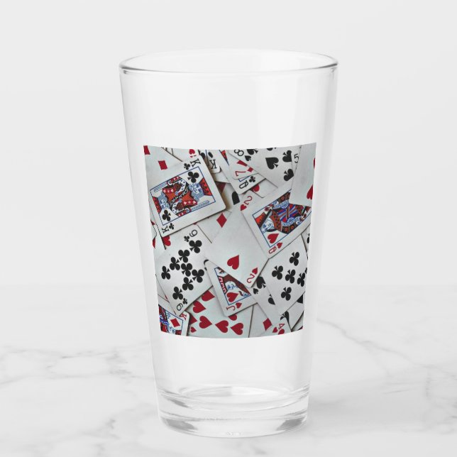 Spielkarten Poker Games Queen King Glas (Vorderseite)