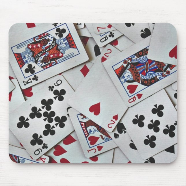 Spielkarten Poker Games Queen King Mousepad (Vorne)