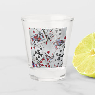 Spielkarten Poker Games Queen King Schnapsglas