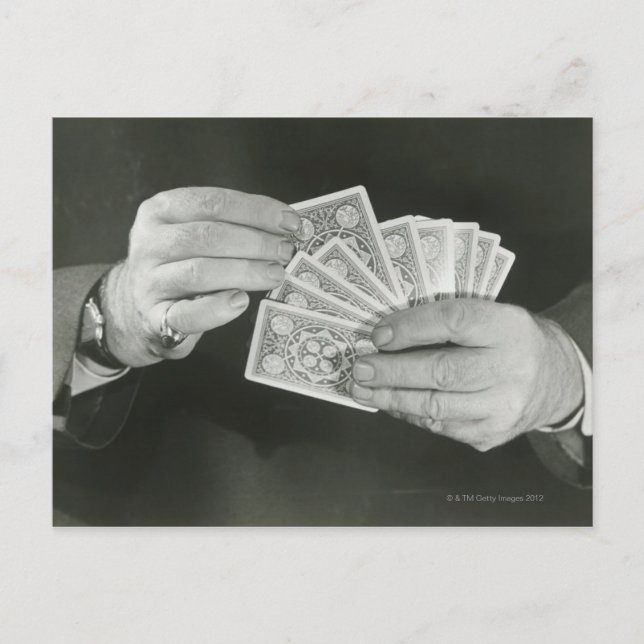 Spielkarten Postkarte (Vorderseite)