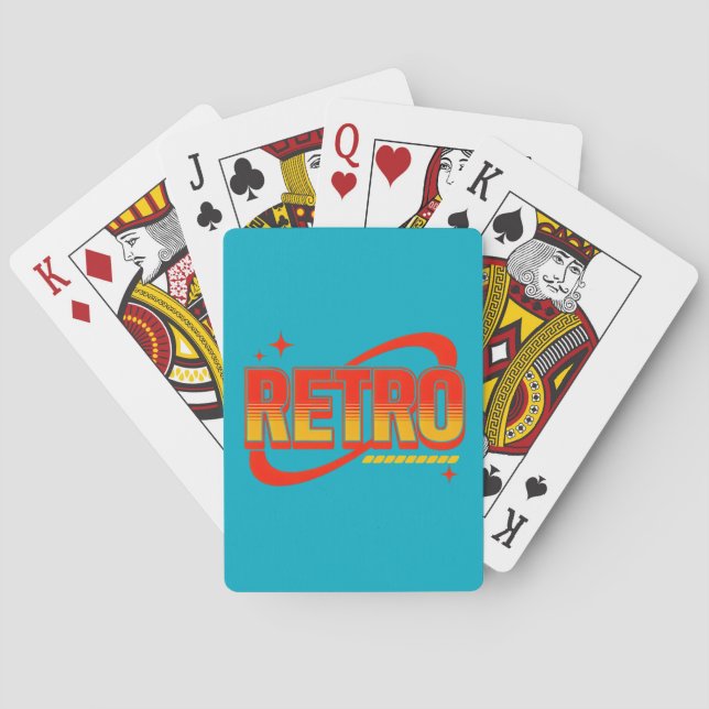 Spielkarten. Retro. Spielkarten (Rückseite)