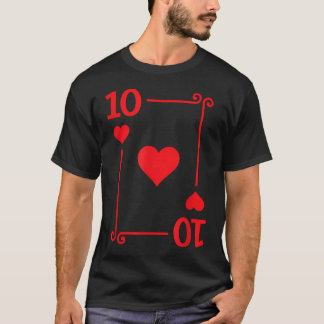 Spielkarten - Rote Zehnerkarte - 10 T-Shirt