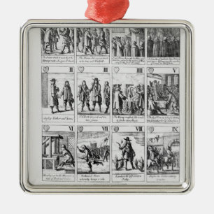 Spielkarten Silbernes Ornament