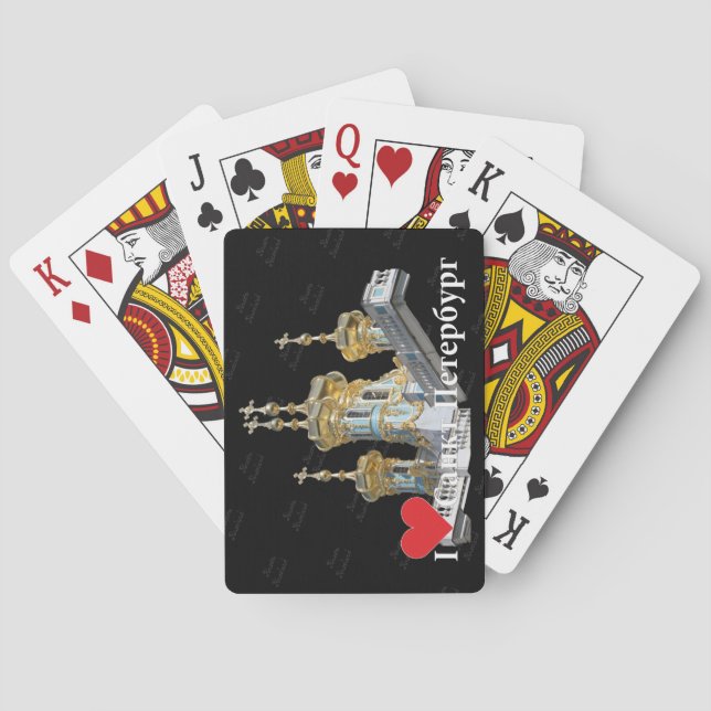 Spielkarten St. Petersburg Russland Russia (Rückseite)