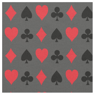 Spielkarten-Suite - Klubs und Klubs Spielen Stoff