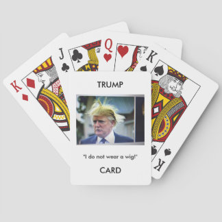 Spielkarten Trumpf-Donald Trumpbildes/-zitats