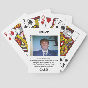 Spielkarten Trumpf-Donald Trumpbildes/-zitats