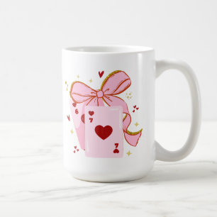 Spielkarten Valentinstag 6 7 Shirt, Valentinstag Kaffeetasse