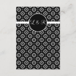 Spielkarten, vegas monogram uAwg RSVP Karte