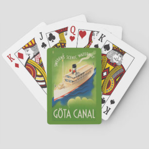Spielkarten Vintager Reise SCHWEDENS