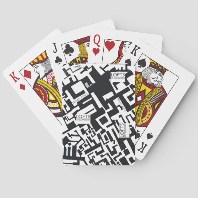 Spielkarten vom Steinbock-Wandgemälde (Rückseite)