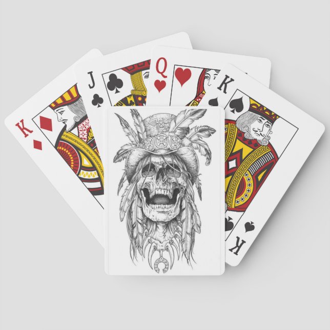 Spielkarten - Zylinder (Rückseite)