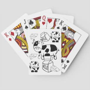 Spielkartenspiel-Färbung Kühe Spielkarten
