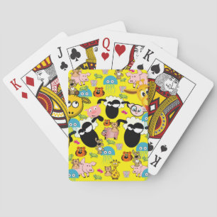 Spielkartenspiel Giraffe Schwein Hund Elefant Spielkarten