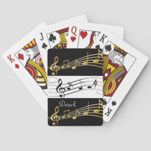 Spielkartenspiel Schwarz und Weiß Musik Spielkarten