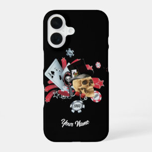 Spielkasino Skull iPhone 16 Hülle