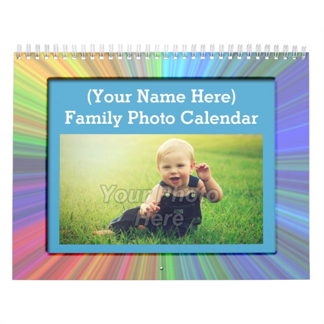 Spielkids Family Custom Foto Wall Calendar Kalender (Titelbild)
