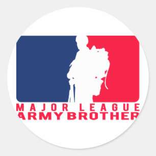 Spielklasse-Armee-Bruder Runder Aufkleber