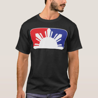Spielklasse-philippinische Flagge - halb T-Shirt