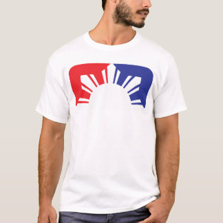 Spielklasse-philippinische Flagge - halb T-Shirt
