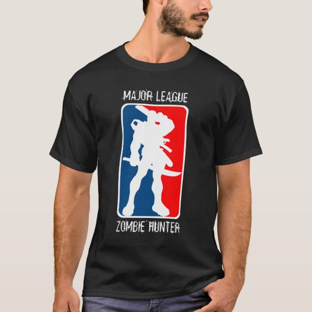 SPIELKLASSE-ZOMBIE-JÄGER - Schwarzes T-Shirt (Vorderseite)
