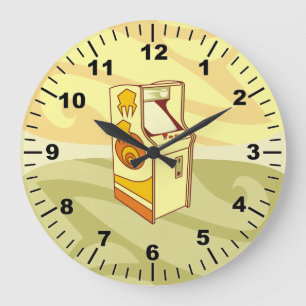 Spielkonsole Tall Arcade Große Wanduhr