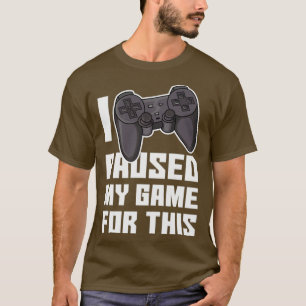 Spielkonsole Videospiel unterbrochen T-Shirt
