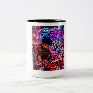 Spielmechanik XR Anime Boss King Neon Stadt Gamer Zweifarbige Tasse